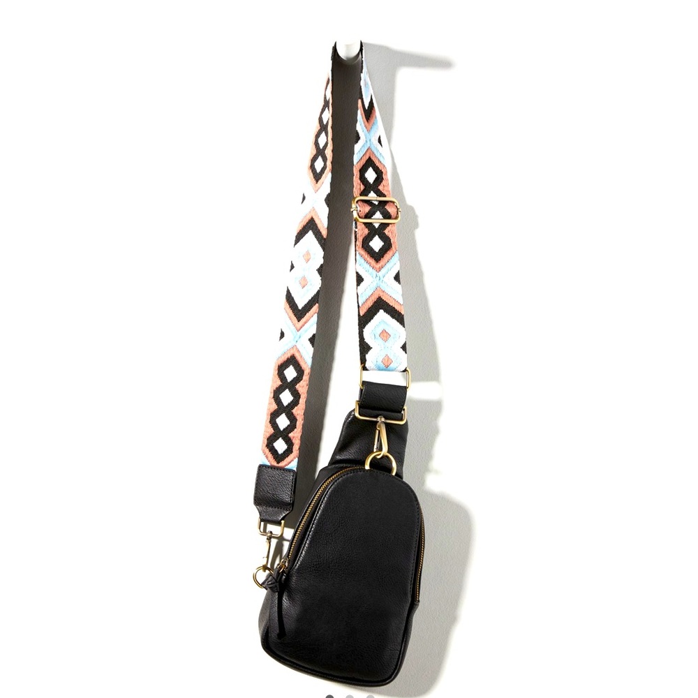 Anthropologie Liberty Sling Crossbody Bag in Black